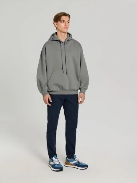 Mikina s kapucí Sinsay šedá