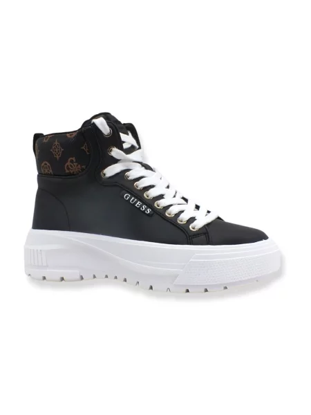 Sneakersy Guess na platformie czarne