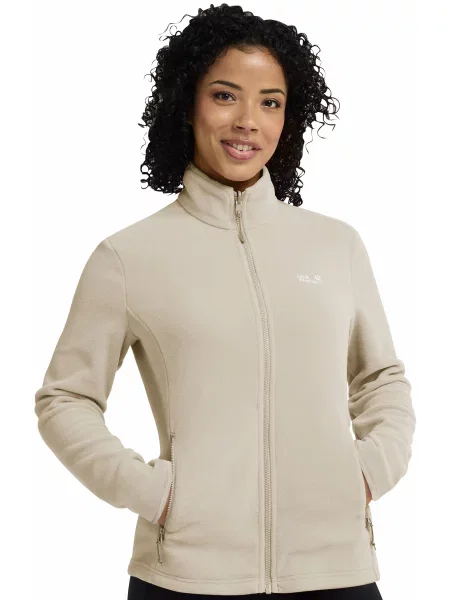 Флісова кофта Jack Wolfskin бежевий