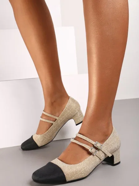 Pantofi cu toc Inny auriu