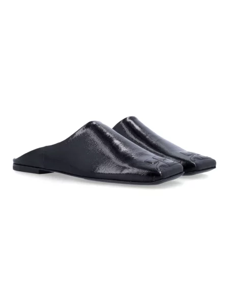 Klapki mules Courreges czarne