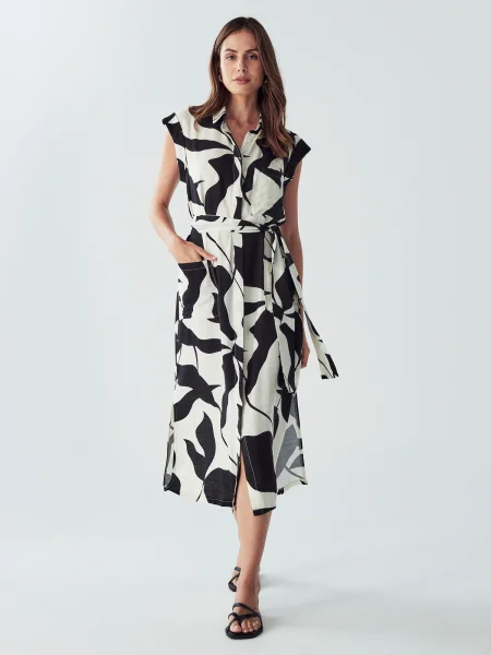 Willa Rochie tip bluză KOBE negru alb