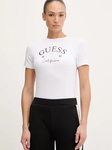 Guess Tričko BEATRIZ bílé