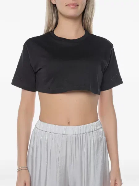 Stras decupat tricou Armani Exchange negru