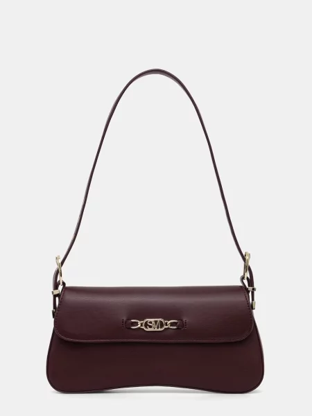 Steve Madden torebka bagietka z imitacji skóry Balicent bordowa