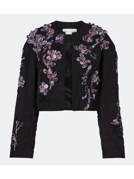Decupat geacă Dries Van Noten negru