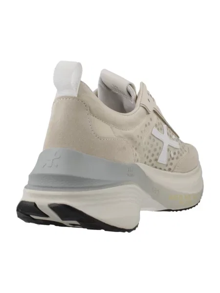 Sneakerși Premiata din piele bej