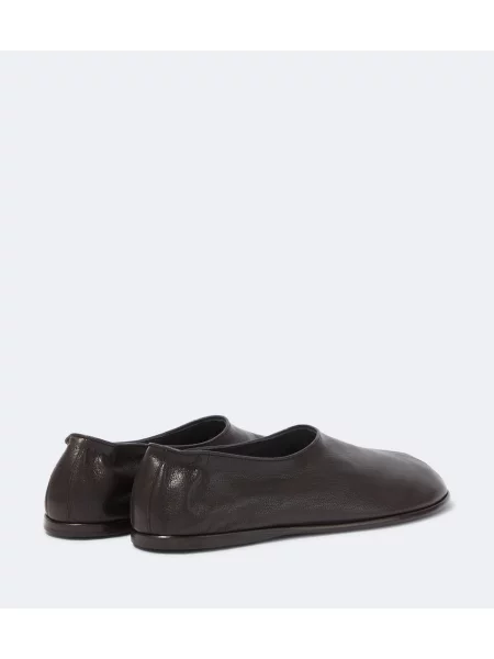 Chiloți Lemaire din piele slip-on maro