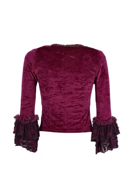 Top Voyage Et Cie de catifea cu mărgele violet