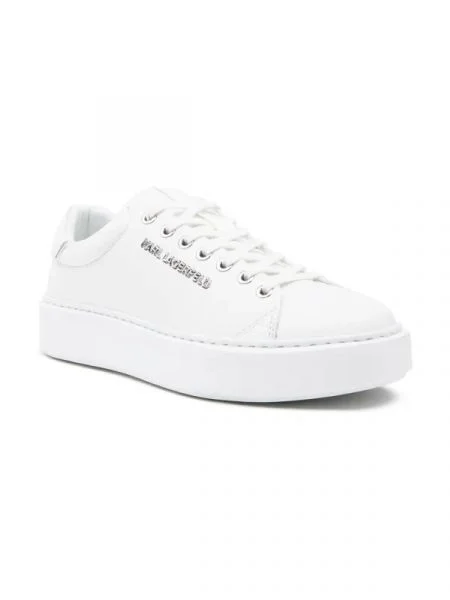 Karl Lagerfeld De piele sneakers MAXI KUP alb