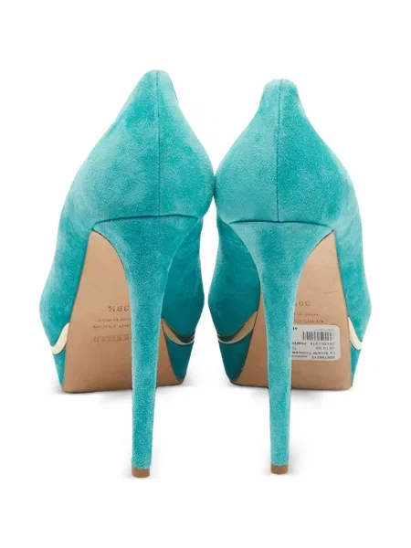 Pantofi cu toc Le Silla cu platformă verde