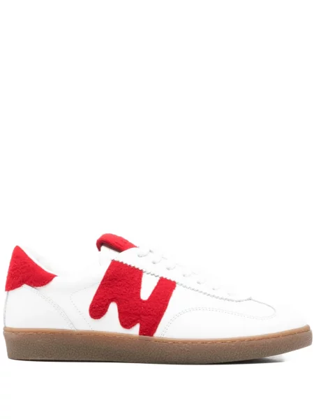 Sneakerși Msgm din piele alb