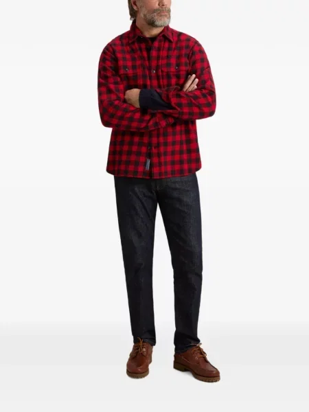 Cămașă Woolrich în carouri roșu