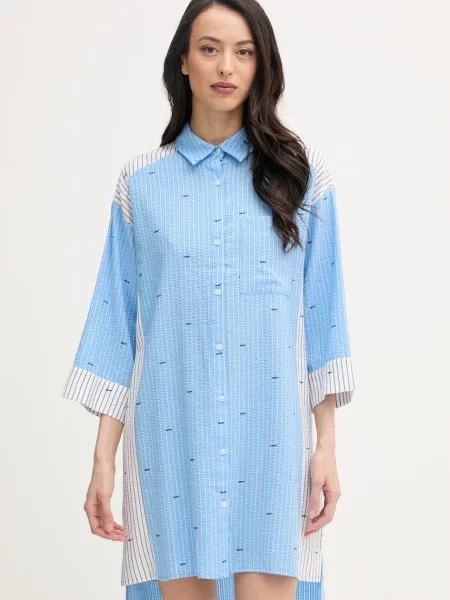 DKNY hálóing női viszkózzal kék