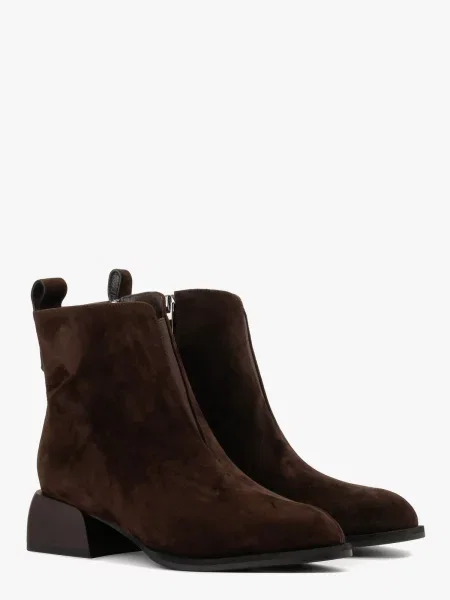 Замшевые ботильоны Leberdes коричневые