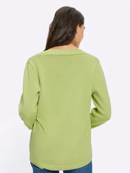 Heine Geacă tricotată deschis verde
