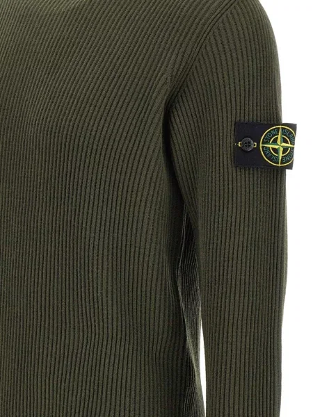 Пуловер Stone Island с кръгло деколте камъни зелено