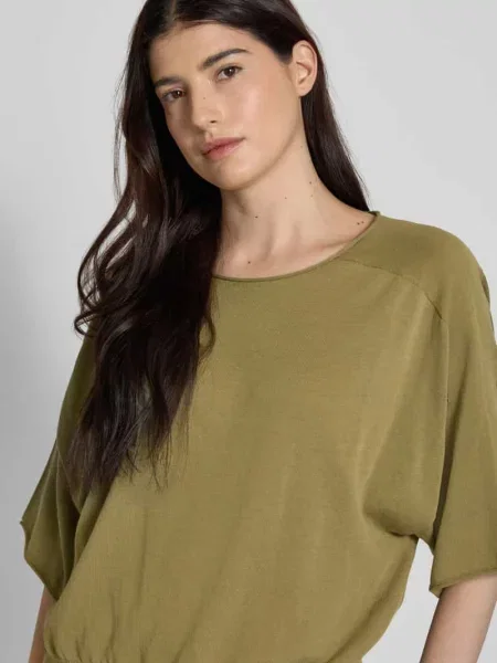 Sweter z dzianiny z rękawem o dł. model ‘DILARY’ Drykorn