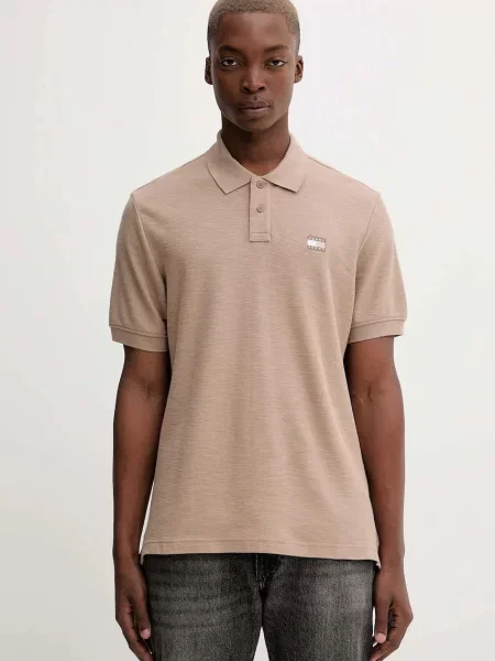 Tommy Jeans μπλουζάκι πόλο μπεζ