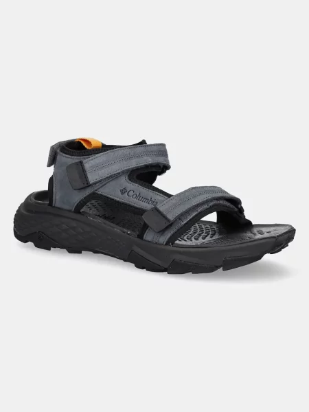 Semišové sandále Columbia PEAKFREAK RUSH sivá