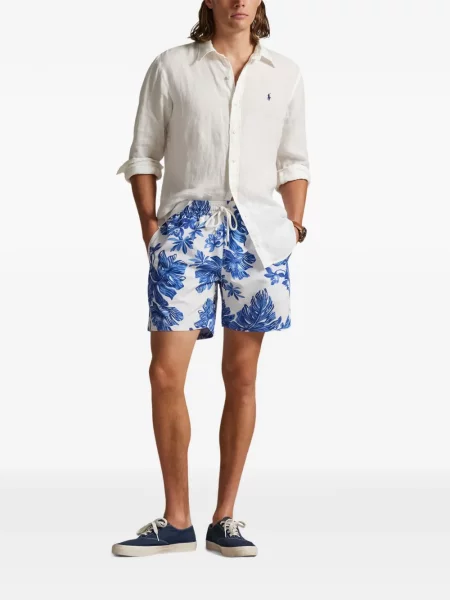 Scurt cămașă Polo Ralph Lauren cu cordon tricotate albastru