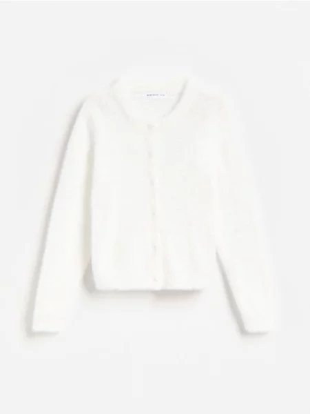Reserved Cardigan cu perle crem
