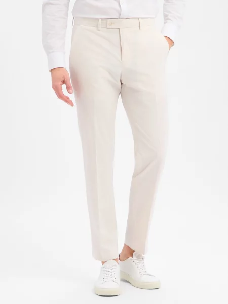 Finshley & Harding Spodnie Mitch Mężczyźni Modern Fit 24 beżowy