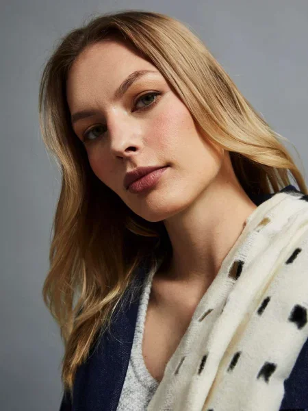 Fular Moodo în carouri negru