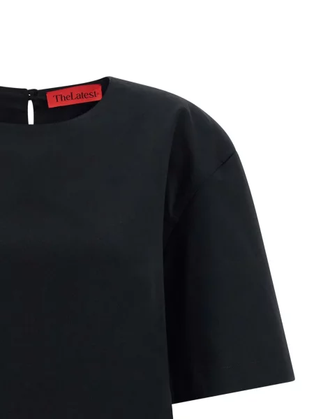 Tricou Thelatest cu decolteu rotund negru