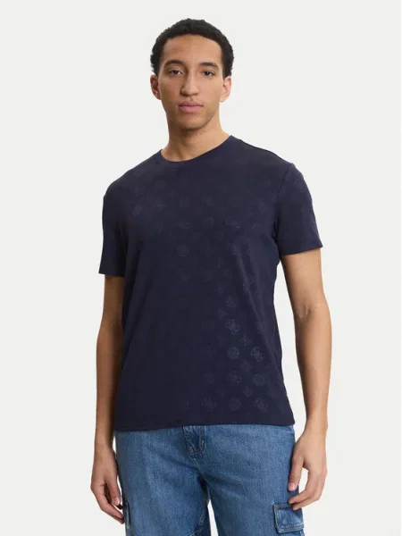 Guess Póló Regular Fit sötétkék