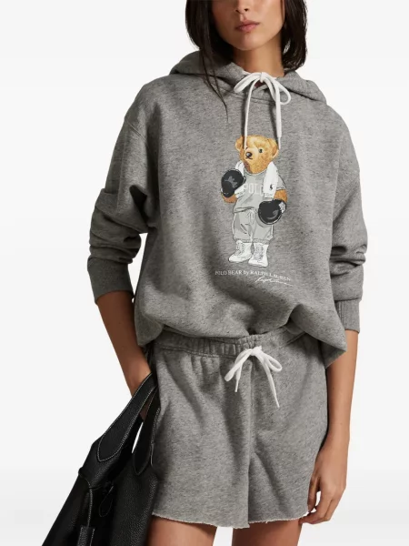 Kostkovaná dlouhá kšiltovka Polo Ralph Lauren bez rukávů modrá