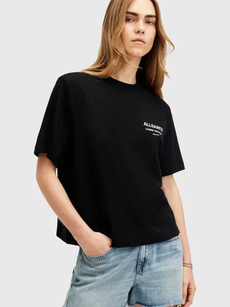 Тениска AllSaints OMNIUM LISA черно