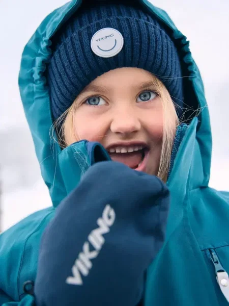Viking Kids шапка дитяча з вовною Play Wool Rib Beanie