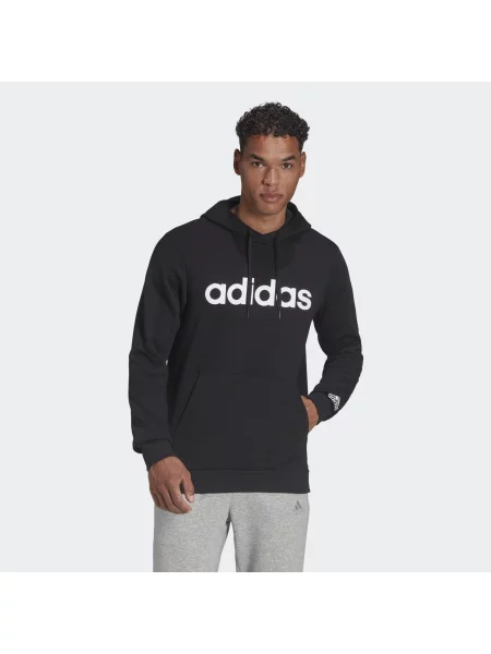 Adidas Essentials Linear Logo Hoodie bluza biała