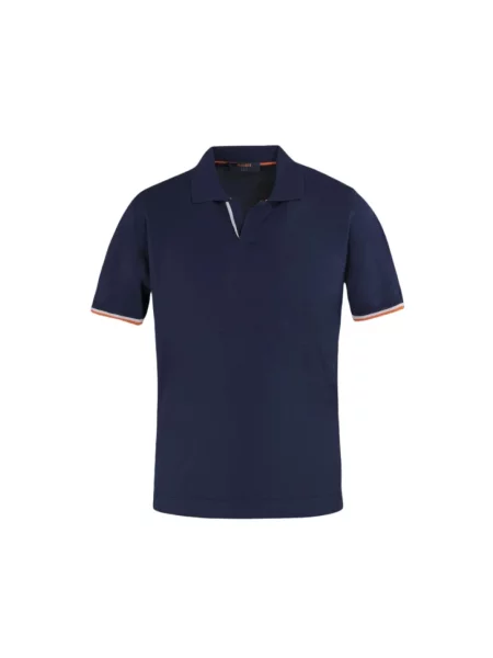 Dzianinowy sweter Moorer niebieski