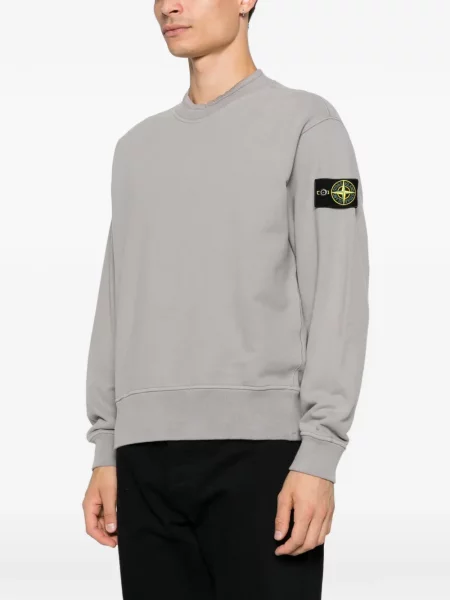 Pulover Stone Island cu strasuri gri