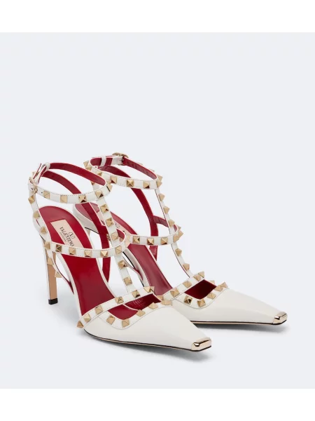 Pantofi cu toc Valentino Garavani din piele alb