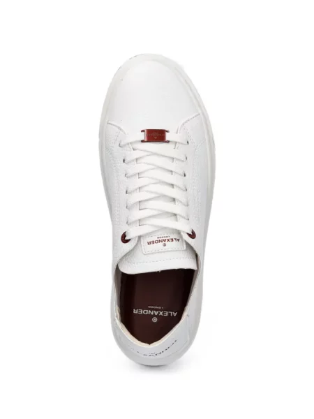 Sneakerși Alexander Smith din piele alb