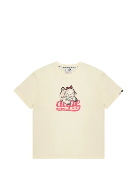 Tricou Aape By A Bathing Ape din lână alpaca cu imagine