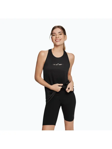 Női edzőtábor felső Cardio Bunny Heat fekete. Méret: M fekete