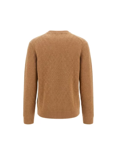 Sweter Malo ze sznurkiem brązowy