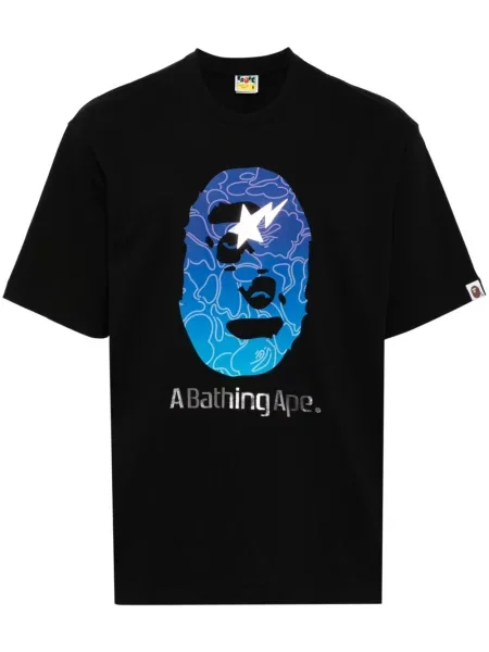 Tricou A Bathing Ape® cu imagine negru