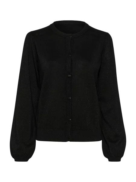 Cream Geacă tricotată Shimra amestecat negru