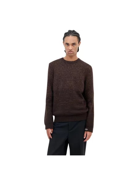 Sweter Gucci z cekinami z kaszmiru brązowy