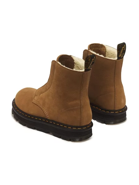 Dr. Martens ботильйони на платформі нубукові ZebZag Laceless WL