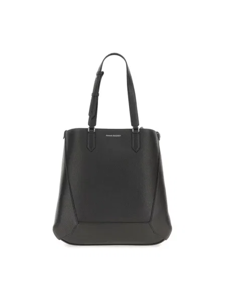 Torba crossbody Alexander Mcqueen skórzana czarna