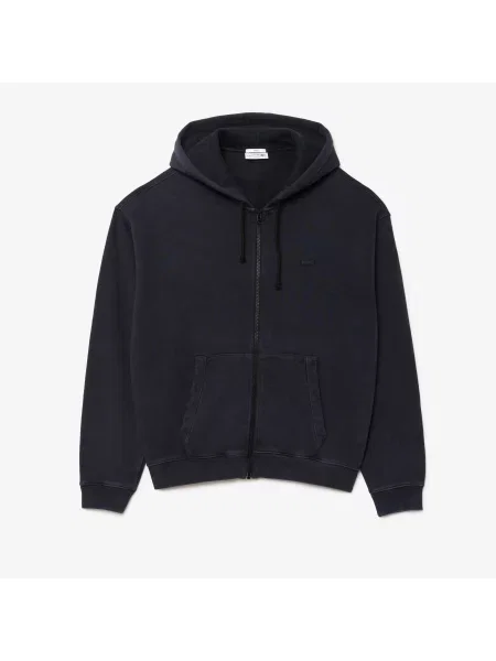 Lacoste Luźny Krój Bluzy Z Kapturem czarna
