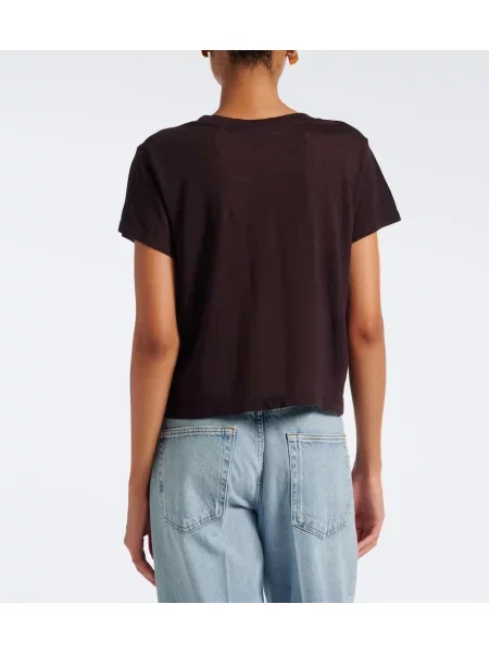 Tricou Agolde din jerseu maro