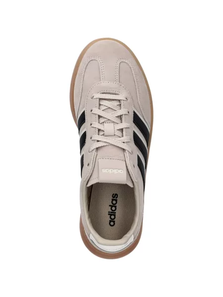 Komplet dresowy Adidas koronkowy sznurowany w paski różowy