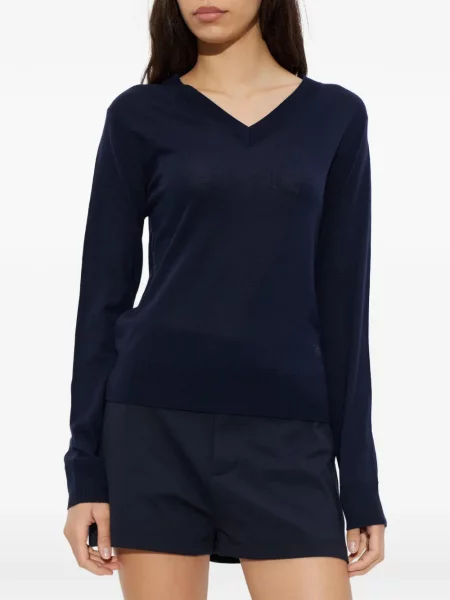 Top Dsquared2 cu decolteu în V albastru